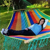American hammock ANA with spreader bars and Thick Cord in Colorful design